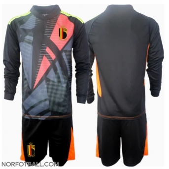 Billige Fotballdrakt Belgia Keeper Replika Hjemmedraktsett Barn EM 2024 Langermet (med bukser)